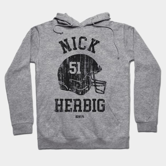 Nick Herbig Pittsburgh Helmet Font Hoodie by TodosRigatSot